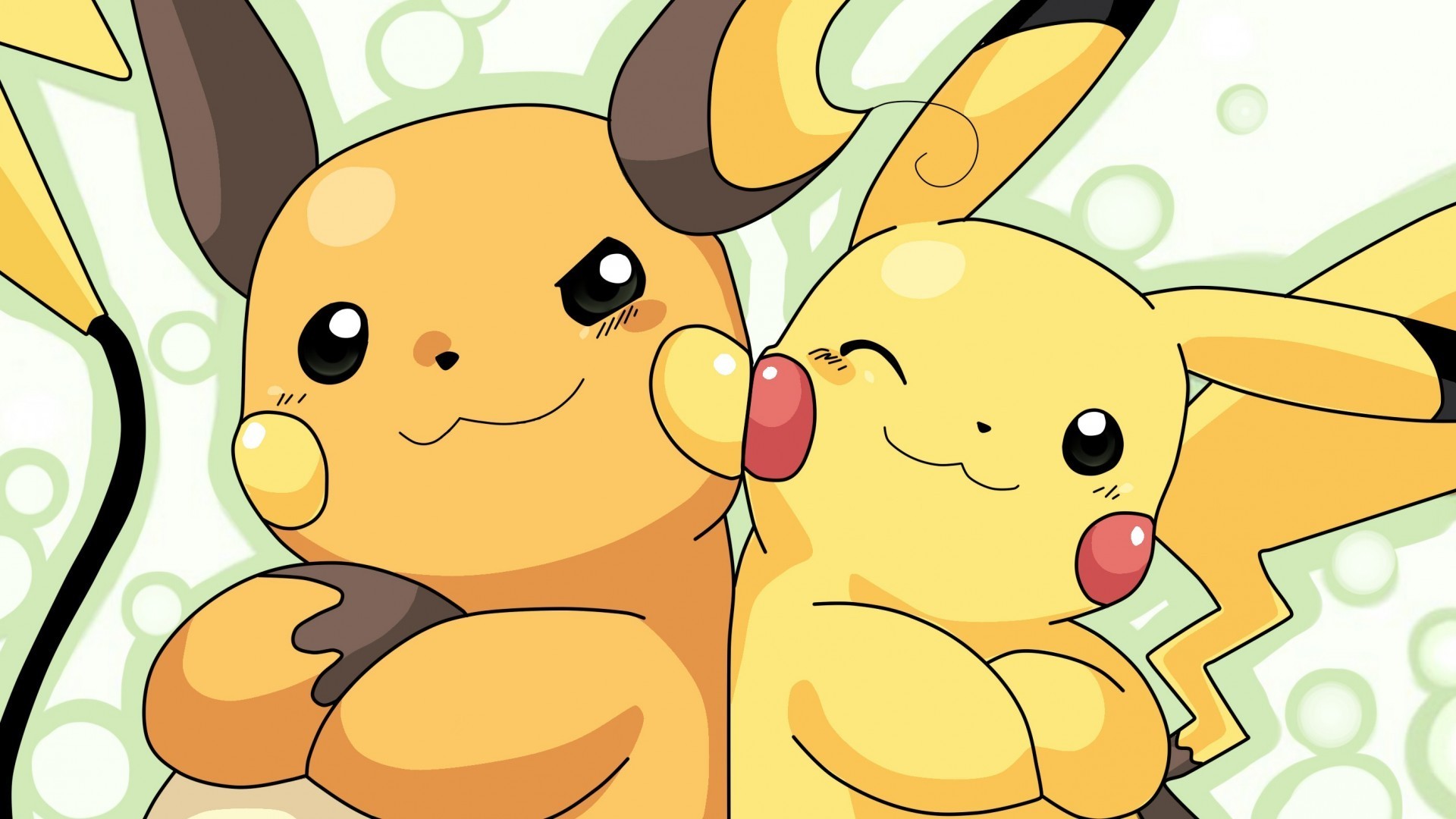 Raichu and Pikachu